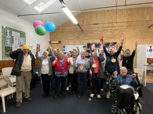 Group of Older people at Age Concerns drop in cafe